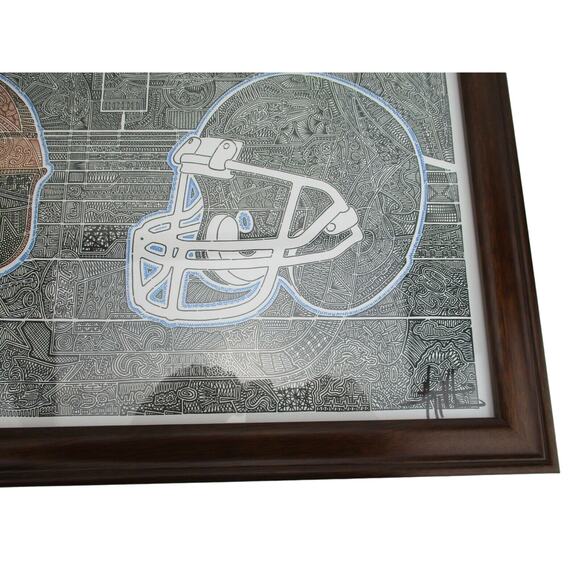 A Time Of Football by Gregg Visintainer 17.75" x 13.75" Framed Hidden Art - Picture 2 of 8